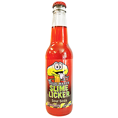 Toxic Waste Slimer Licker Strawberry Sour Soda