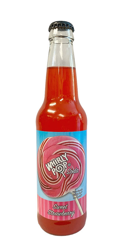 Whirly Pop Soda Sweet Strawberry | Rocket Fizz
