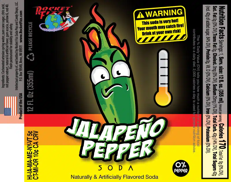 Hot – Jalapeno Pepper Soda | Rocket Fizz
