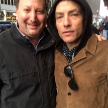 Musician Jakob Dylan and Rocket Fizz co-founder Rob waiting to watch Bruce Springsteen in concert at Madison Square Garden in New York City.