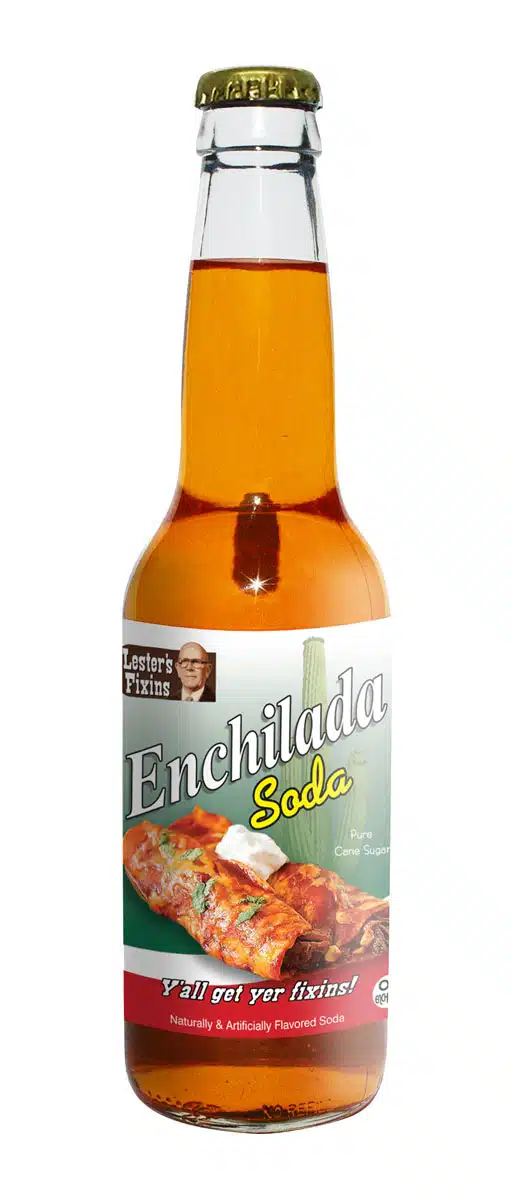 Lester's Fixins Enchilada Soda | Rocket Fizz
