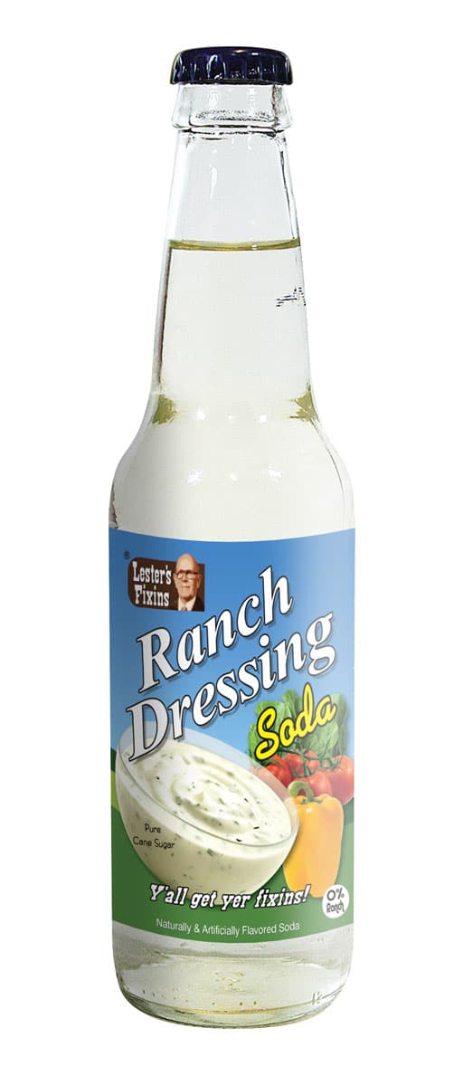 ranch dressing soda Lester's Fixins Ranch Dressing Soda 12 oz Glass Bottle From Rocketfizz