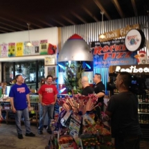 Rocket Fizz founders Rob &amp; Ryan filming an episode of the Animal Planet TV show Tanked.