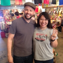 Two and a Half Men TV show star John Cryer stopping by Rocket Fizz for another visit.