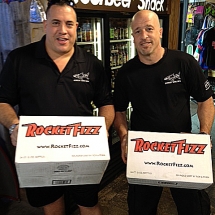 Wayde and Brett of the Animal Planet TV show Tanked are shopping at Rocket Fizz after they wrapped the Rocket Fizz episode of Tanked.