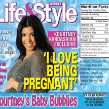 Kourtney Kardashian&#039;s &quot;Baby Bubblies&quot; soda pop bottled by Rocket Fizz.