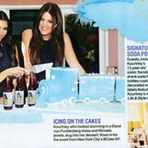 Kourtney Kardashian baby shower soda bottled by Rocket Fizz