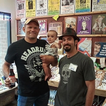 Former MMA world champion fighter Chuck &quot;The Iceman&quot; Liddell drops by Rocket Fizz in Denver, CO.