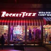 Rocket Fizz storefront.