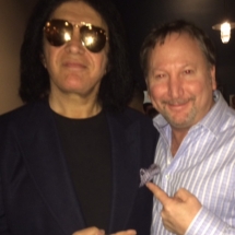Rocket Fizz co-founder Rob with KISS group co-founder Gene Simmons