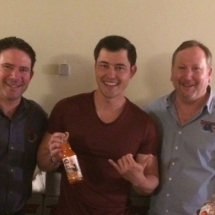 Rocket Fizz founders Rob and Ryan having fun with Christopher Sean (Hawaii Five-O &amp; Days of Our Lives).
